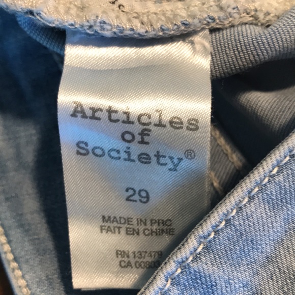 Articles of Society High Rise Distressed Skinny Jeans - Picture 7 of 13